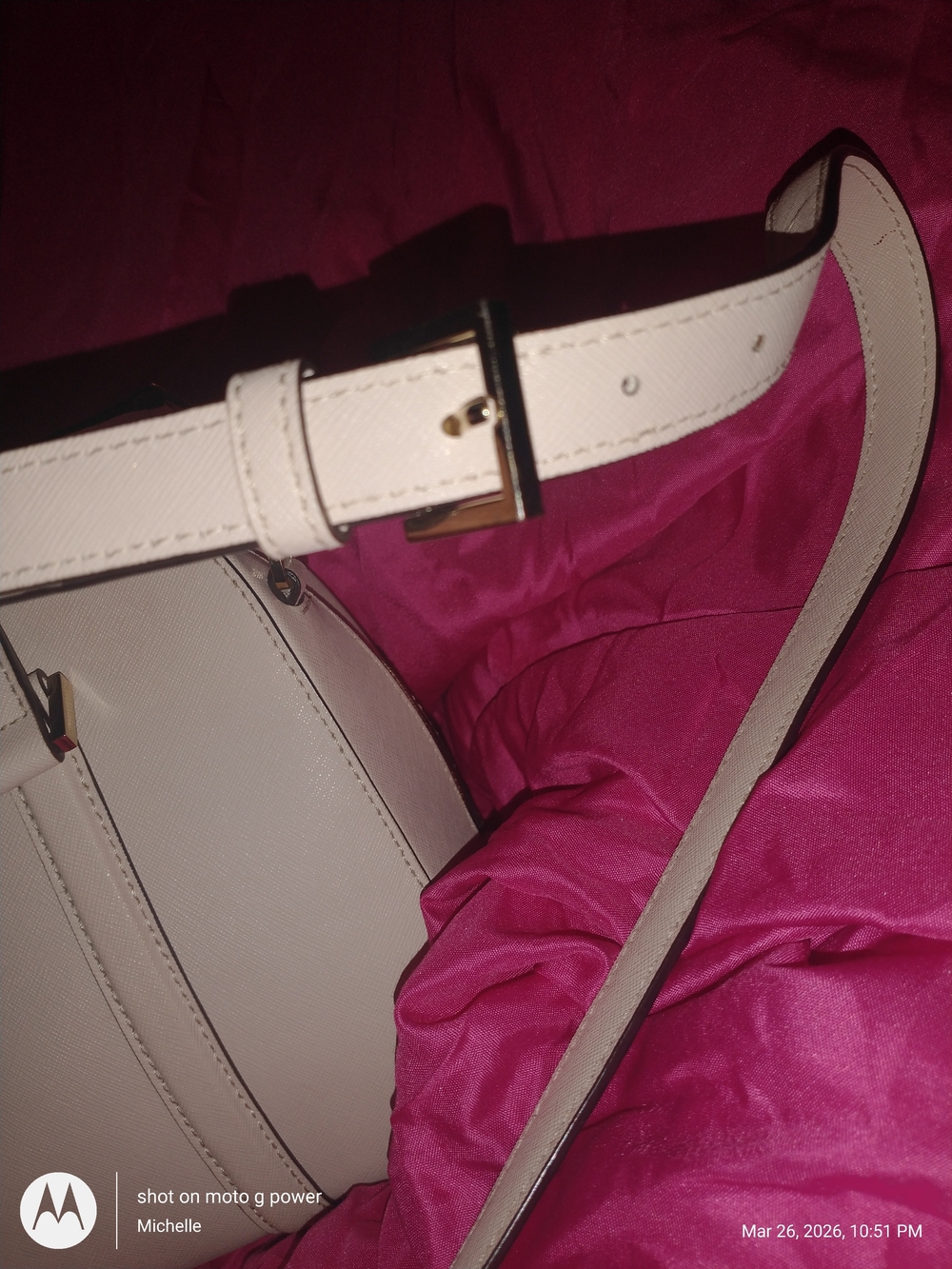 Kate Spade Cream Newbury Lane Medium Loden Saffiano Leather Satchel - Picture 5 of 11
